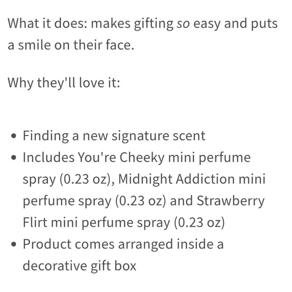 ๐BOGO 50% OFF๐โค๏ธ NWTโผ๏ธ BBW Everyday Luxuries 3-pc Mini Perfume Gift Set - Picture 6 of 10